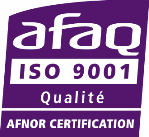Logo de la certification AFAQ ISO 9001